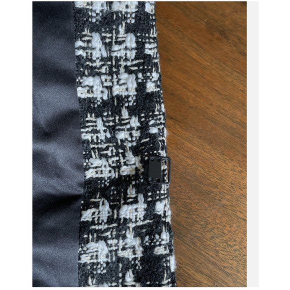 New $98.00 TRUTH BY REPUBLIC Nordstrom Womens 10 Black Tweed Quiet Luxury Blazer - Picture 12 of 16